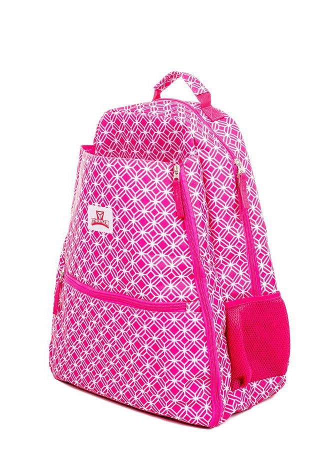 Thorza Tennis Racket Backpack for Women – Lightweight Tennis Bag Stores 2 Rackets, Balls, and Sports Gear – Backpack Only Pink - Image 2