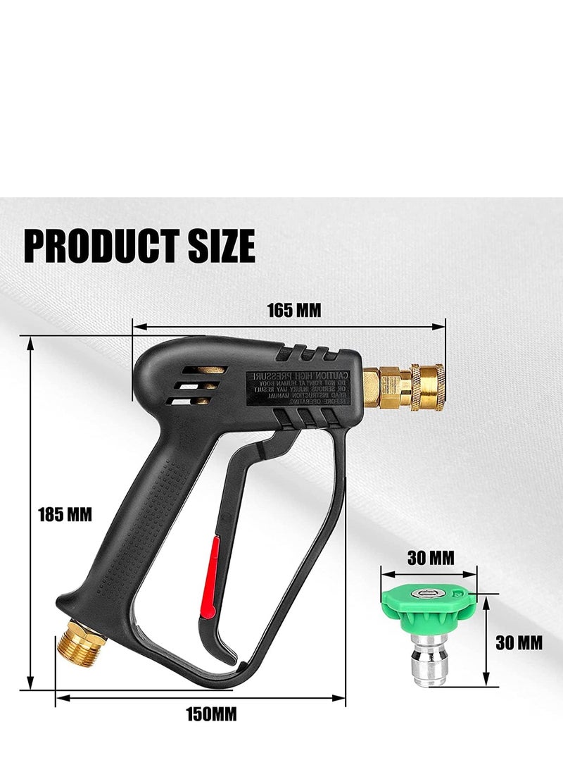 DMG TECH High Pressure Washer Gun 4000 PSI,M22 14mm and Karcher High-Pressure Hose Quick Connect Connector,5 1/4 inch Quick-Connect Nozzles for Car Washer Cleaning Tool  - Image 2