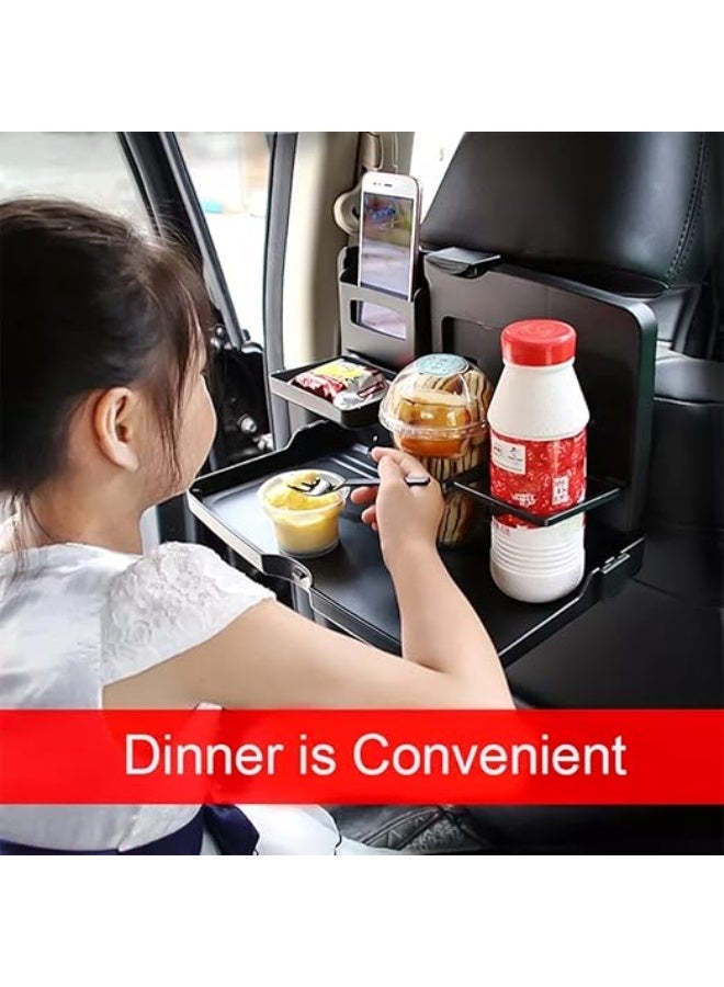 DUNISO Car Backseat Tray Table，Multi-Functional Portable Foldable Car Seat Tray Desk，Sturdy and Durable，Computer Desk for Eating, Drinking, Writing and Laptop Work, Fits Most Vehicles Like Cars, Trucks, Minivans,Black - Image 5