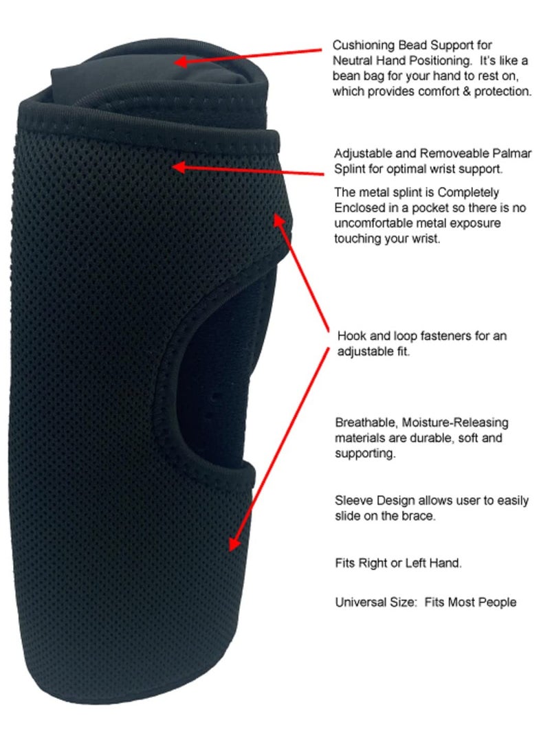 Suptmax Therapist’s Choice® Night Wrist Sleep Support Brace, Cushioned to Help Relieve Carpal Tunnel Symptoms and Treat Wrist Pain, Fits Right or Left Hand, Adjustable-Fits Most Sizes  - Image 4