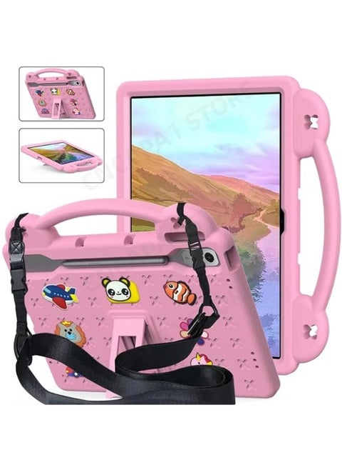 Kids Case Compatible with Lenovo Tab P12 12.7'' 2023, Shockproof Case with Shoulder Strap and Handle Stand For Tab P12 12.7 Inch