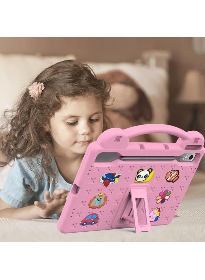 Kids Case Compatible with Lenovo Tab P12 12.7'' 2023, Shockproof Case with Shoulder Strap and Handle Stand For Tab P12 12.7 Inch