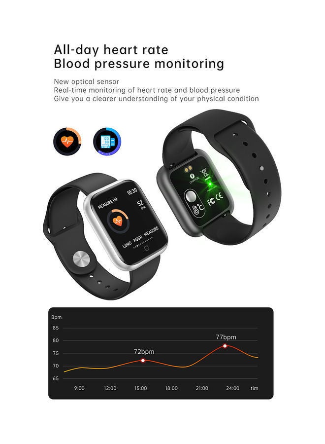 نيبمينينت ساعة يد ذكية مضادة للماء أسود - Image 2