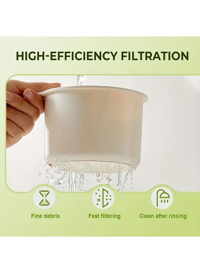 Automatic Dumping Kitchen Sink Filter Basket Green Heavy Duty Plastic Food Waste Collector - Image 5