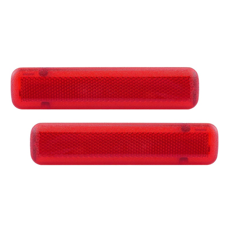 عاكس لوحة باب داخلي 15183155 15183156 مناسب لكاديلاك إسكاليد أفالانش سيلفرادو سوبربان جي إم سي سييرا يوكون 2003-2007 غطاء عدسة عاكس ضوء أحمر