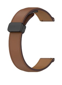 Genuine Cow Leather Watch Strap 22mm Folding Buckle Wristband For Fossil Gen 5 Julianna / Gen 5 Garrett Brown