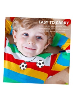 Excefore 1 Set Children's Football Party Bag, Sports Necklace, Rings for Children Boys, Football Badge Slap Bracelets, Football Give Aways Children's Birthday Party Gift  - Image 2
