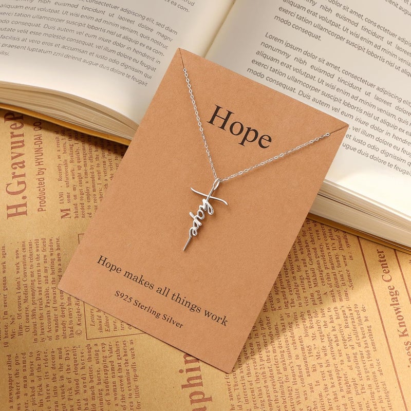 Lcherry Faith Cross Pendant Necklace for Women Religious Christian Jewelry Mother's Day Gifts for Women - Image 5