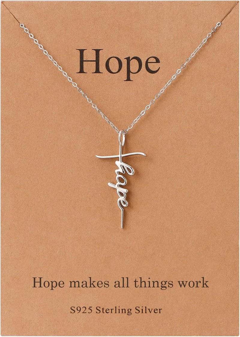 Lcherry Faith Cross Pendant Necklace for Women Religious Christian Jewelry Mother's Day Gifts for Women - Image 1