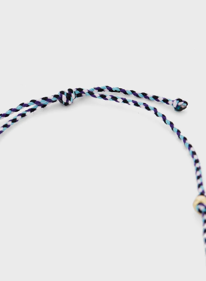 Lady Mauve Calypso Time Capsule Rope Necklace