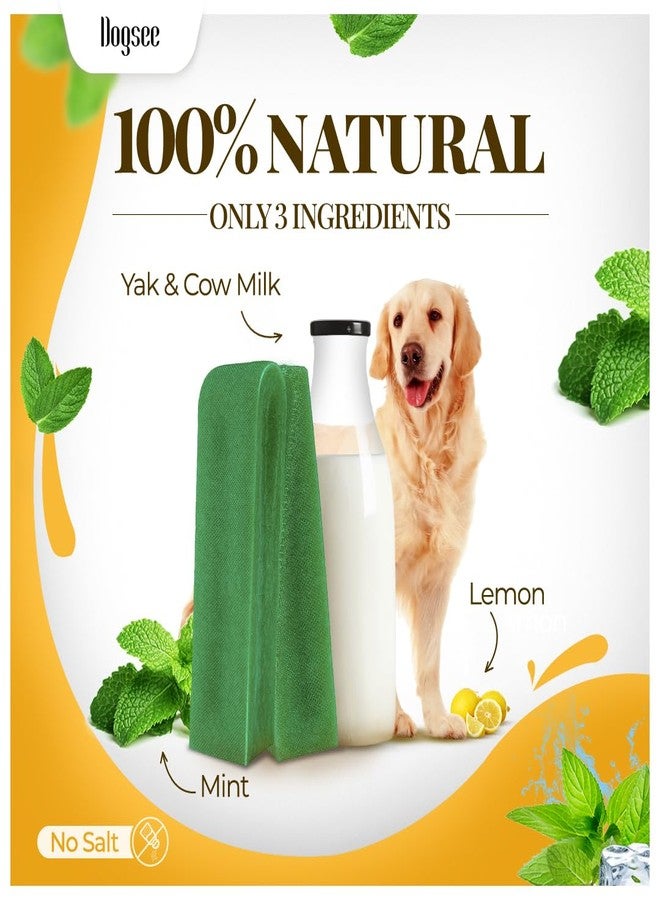 Dogsee Mint Flavor Himalayan Yak Chews for Dogs (Large - 4 Bars) | Aid Digestion | Dog Chews for Teeth Cleaning | Odorless Dog Treats | Rawhide Free | Long Lasting - Image 3