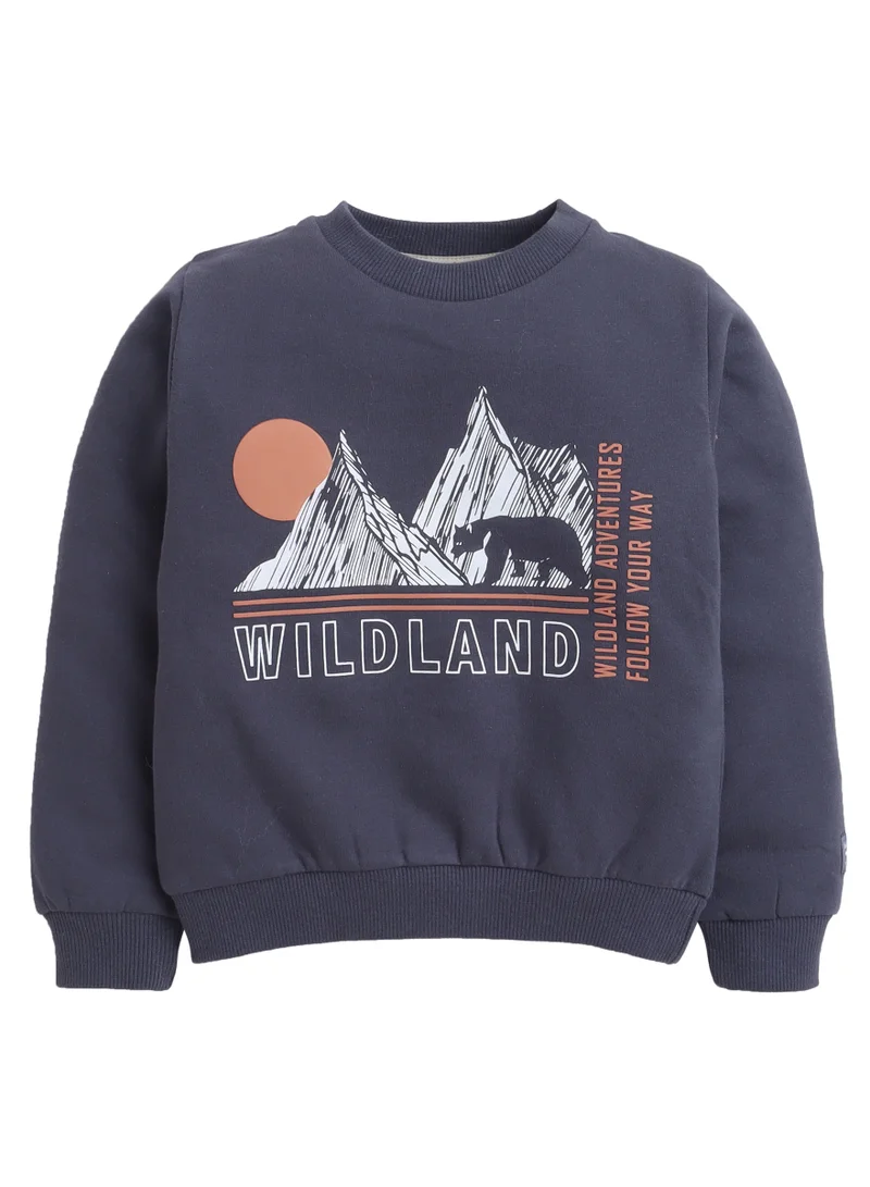 Dirkje "Boys Wildland Fleece Tracksuit – Grey 2-Piece Set "