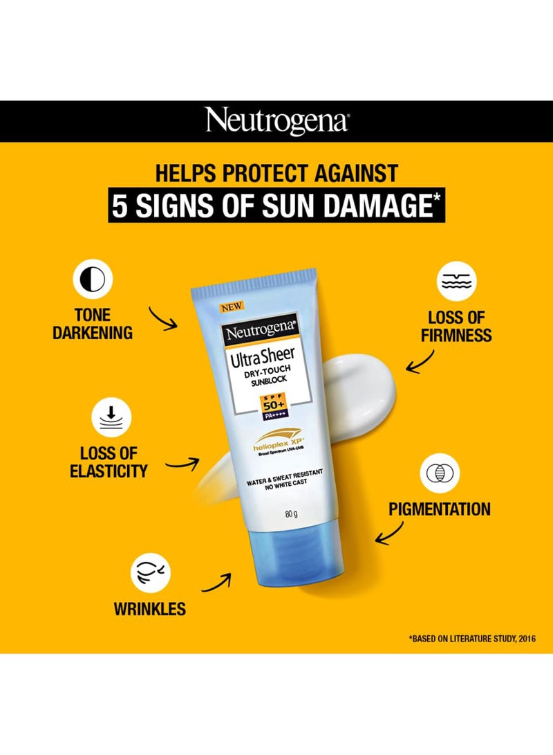 نيوتروجينا واقي شمسي فائق الشفافية ذو ملمس جاف، عامل حماية من الشمس SPF 50+، PA+++ | حماية من الأشعة فوق البنفسجية الطويلة والمتوسطة | مقاومة للماء 80 جرام - Image 3