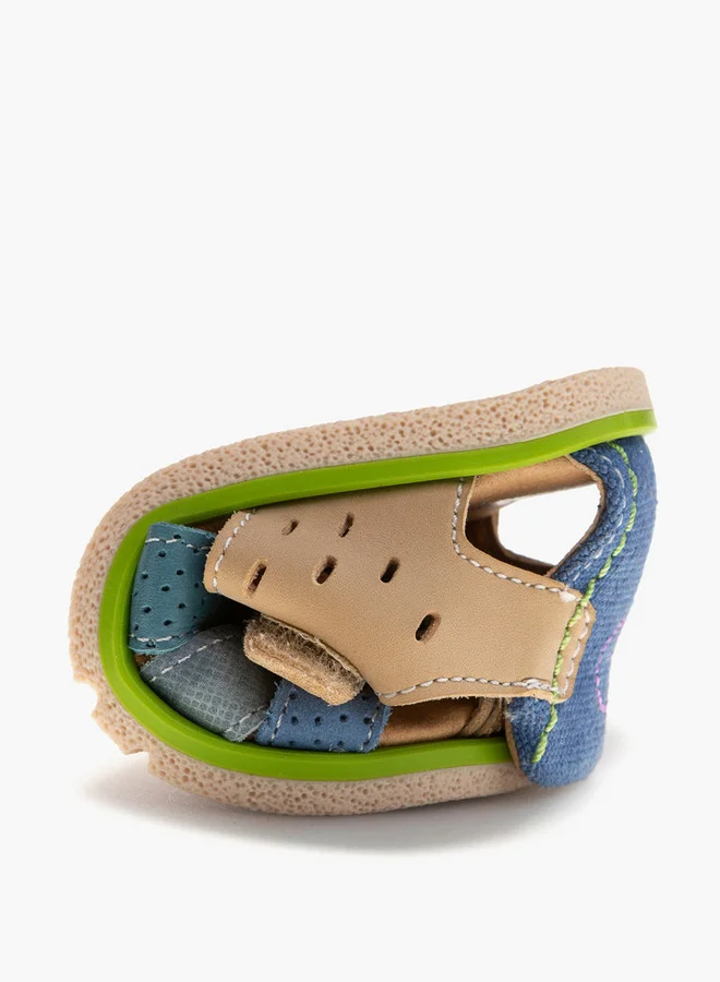 Pablosky Boys' Panelled Strap Sandals with Hook and Loop Closure