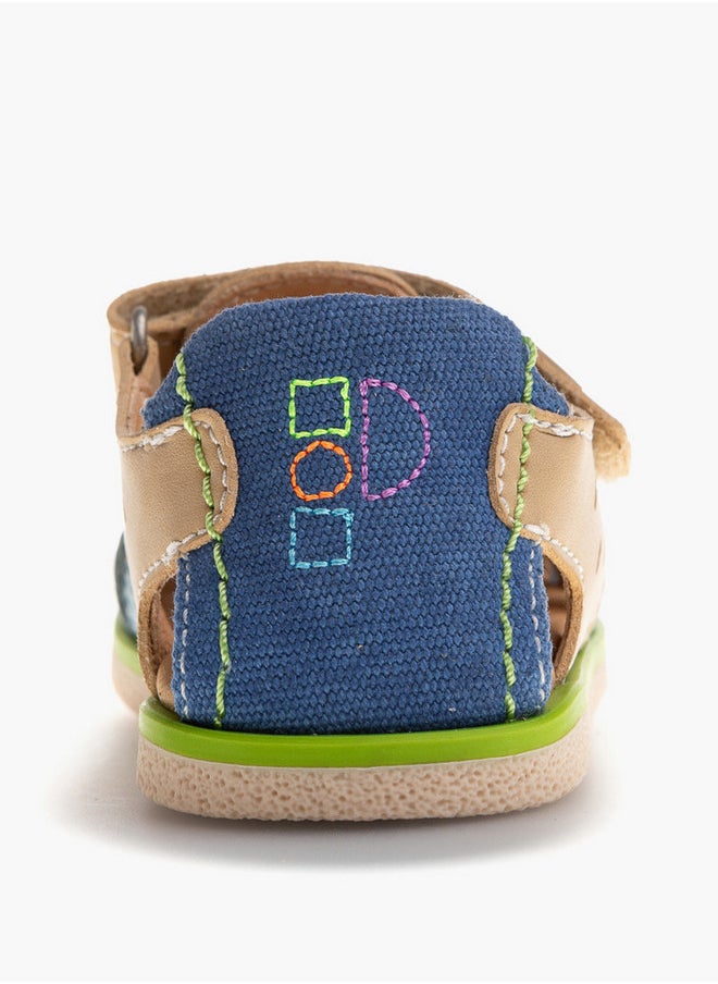 Pablosky Boys' Panelled Strap Sandals with Hook and Loop Closure  - Image 3