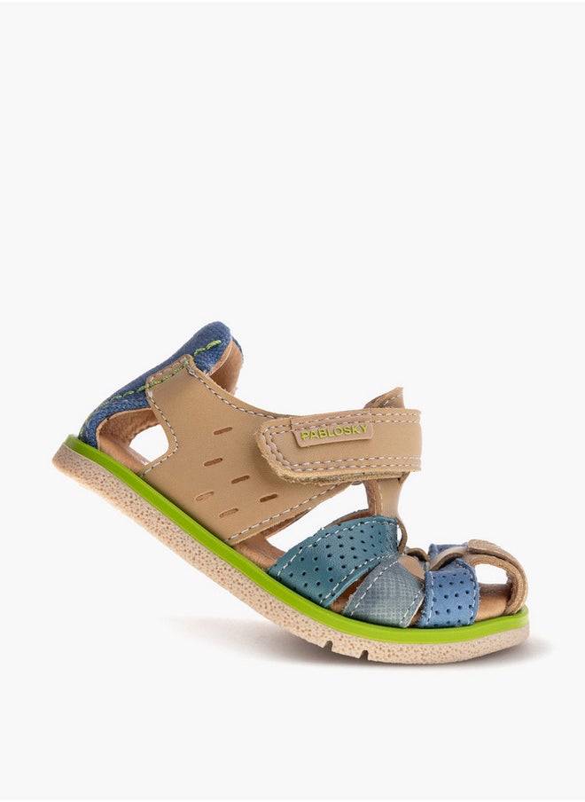 Pablosky Boys' Panelled Strap Sandals with Hook and Loop Closure  - Image 5