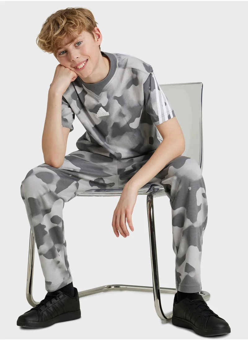 Adidas Youth Future Icon Aop T-Shirt