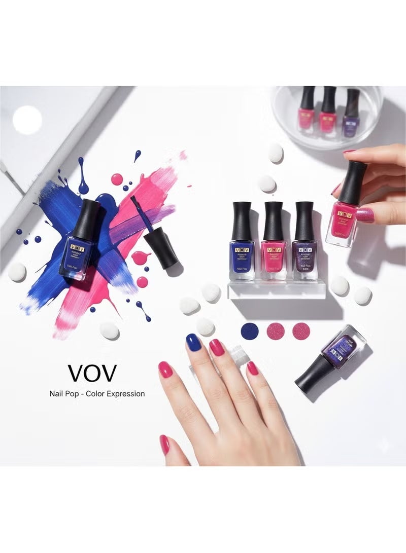 فوف مجموعة طلاء أظافر فوف الثلاثية: ساتان 3148A، ديب 2512، ورويال 2026 - Image 3
