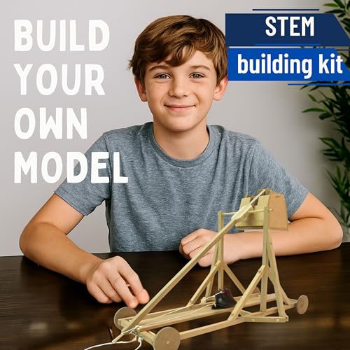 PATHFINDERS STEM Kit – Trebuchet Model | Wooden Craft Kit for Boys & Adults | Medieval Engineering Toy | 3D Puzzle & Science Project | Educational Learning Gift - Image 4