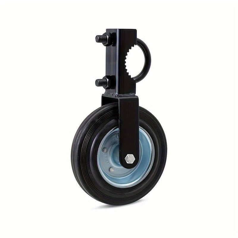 Black 6 Inch Steel Gate Roller Wheel 500lbs for 2 Inch Fence Pipe 2pcs - Image 2