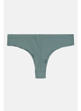TRIUMPH Women Solid Thong Panty, Slate Blue  - Image 2