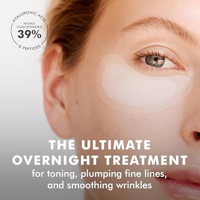 skyn ICELAND لصقات العين الميكرو إبر القابلة للذوبان مع حمض الهيالورونيك والببتيدات: لترطيب، وشد، وتنعيم الخطوط الدقيقة، 3 أزواج - Image 3