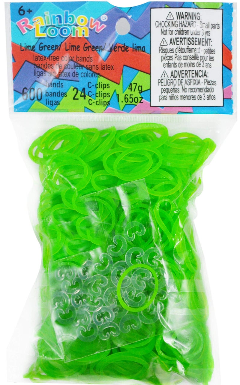 Rainbow Loom Refill - Jelly Lime Green - Image 1