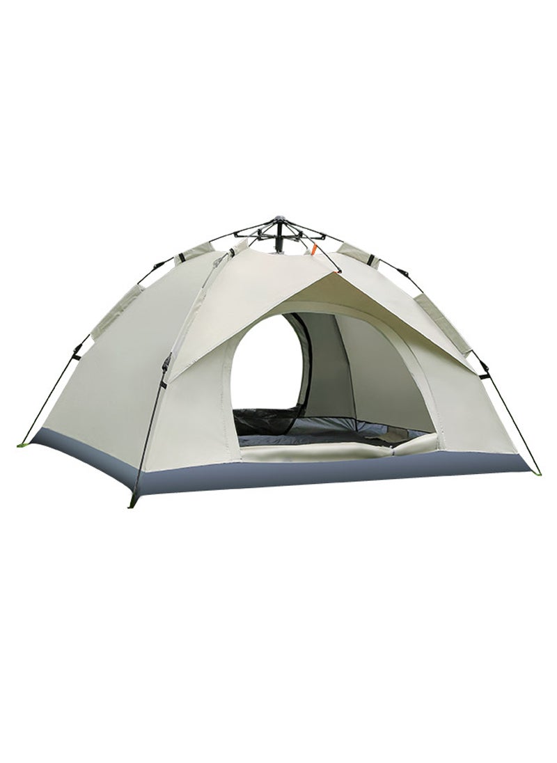 3-4 People Single-Layer Two-Door Outdoor Camping Tent Fully Automatic Quick-Opening Tent 200 * 200 * 135CM
