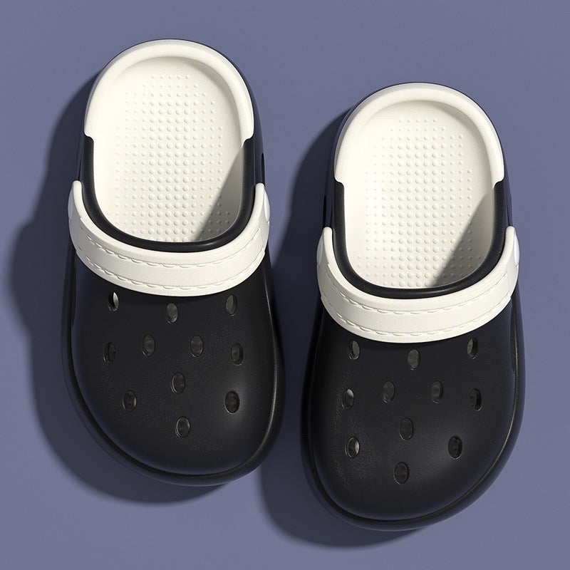 Diy Various Patterns Children'S Hole Shoes Boys Baotou Slippers Girls' Sandals Slippers Outdoor Children'S Shoes Trendy - Image 1