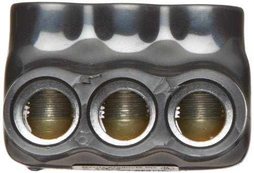 Morris Products 97643 Black Insulated Multi-Cable Connector - Dual Entry 3 Ports 250 - 6 Wire Range, 1-Pack - Image 2