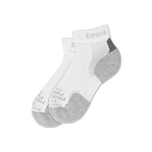 Thorlos Experia Unisex XC Multi-Sport Thin Padded Low Cut Sock, White, Small - Image 3