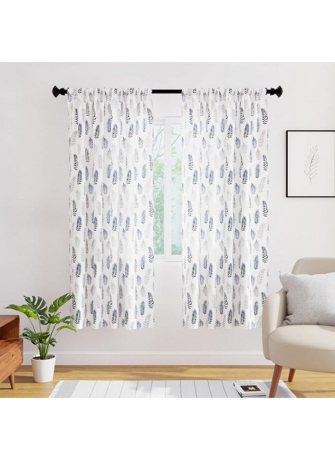 Encasa XO Window Curtain 6 Ft Set of 2, Polyester Printed with Rod Pocket, Tie Back, Light-Filtering, Semi Sheer/Transparent Curtains- Kitchen, Bedroom, Living Room (140X183 Cm, Palm Leaves) - pzsku/Z97254451DAD12954030AZ/45/_/1737721347/4f083c43-2c4d-4be6-953a-985fafc92e7a