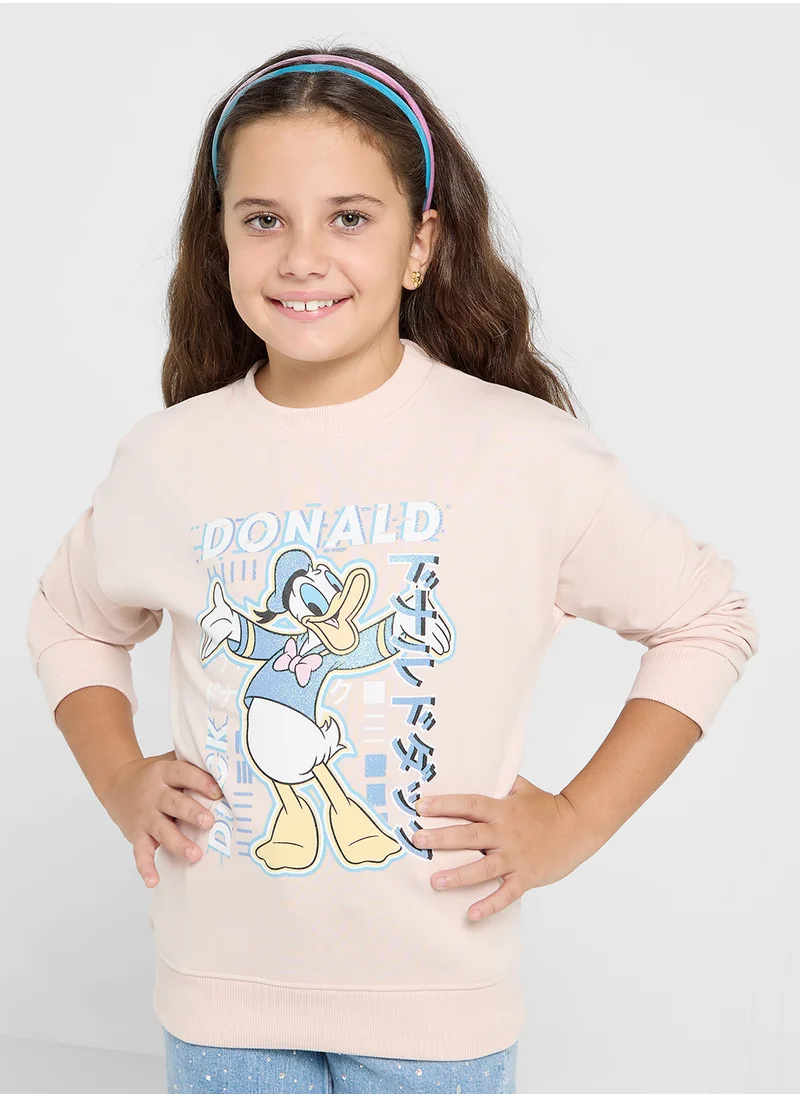 ديزني Donald Duck Graphic Sweat Shirt