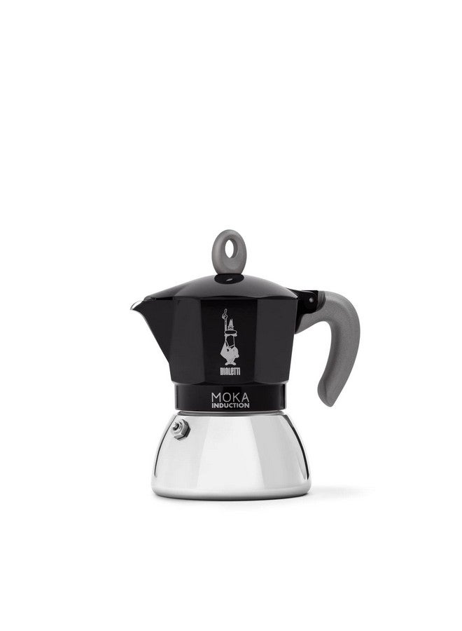 BIALeTTI Bialetti - Moka Induction, Moka Pot, Suitable for all Types of Hobs, 4 Cups Espresso (5.7 Oz), Black  - Image 1