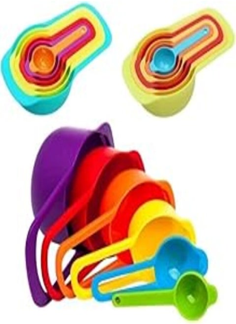 6-Piece Measuring Cups And Spoons Set Multicolor