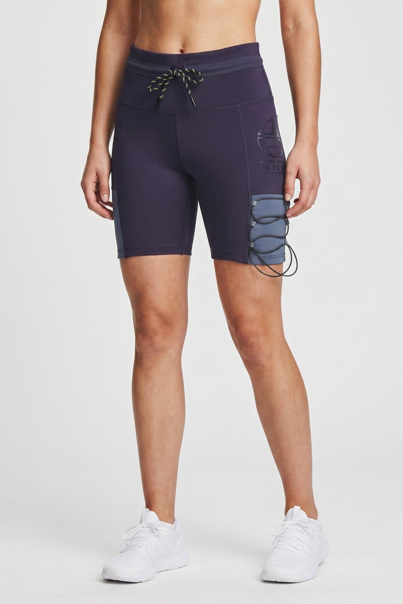 UNDER ARMOUR Women Sportswear Fit Training Shorts, Dark Lilac - Image 1