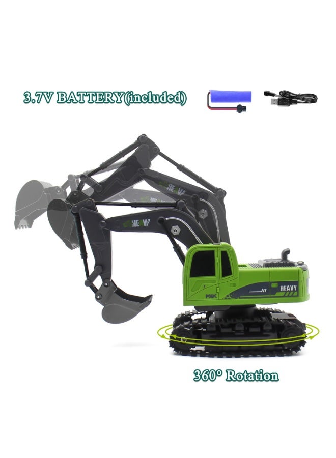 والالا مجموعة ألعاب شاحنة مقطورة وحفارة تعمل بالتحكم عن بعد، بمقياس 1:12 مع صوت وأضواء، وجهاز تحكم عن بعد بتردد 2.4 جيجاهرتز، ألعاب شاحنة مسطحة وحفارة للأولاد من سن 6 إلى 12 عامًا - Image 4