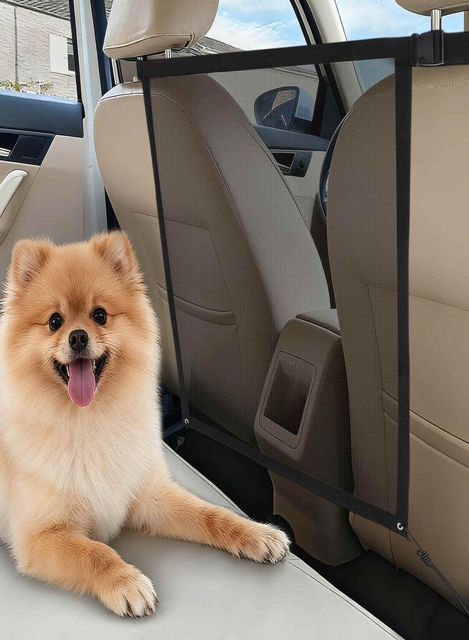 GLIDESMOOTH Dog Car Net Barrier, Secure Pet Travel Accessory, Breathable Dog Car Barrier, Ensures Safety During Rides, Black - Image 1
