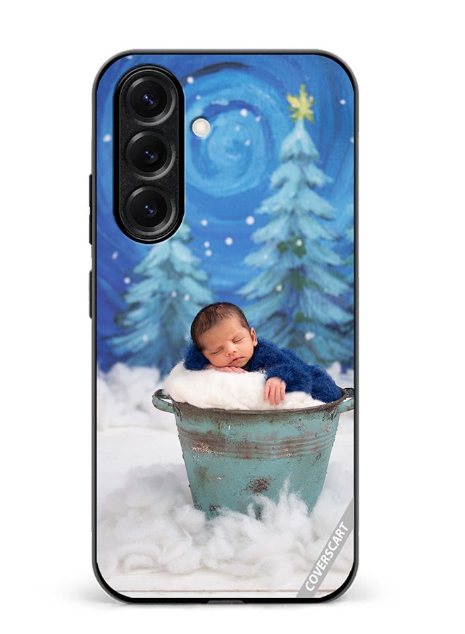 VR CREATIVE Protective Case Cover For Samsung Galaxy S25 Snowy Baby Design Multicolour