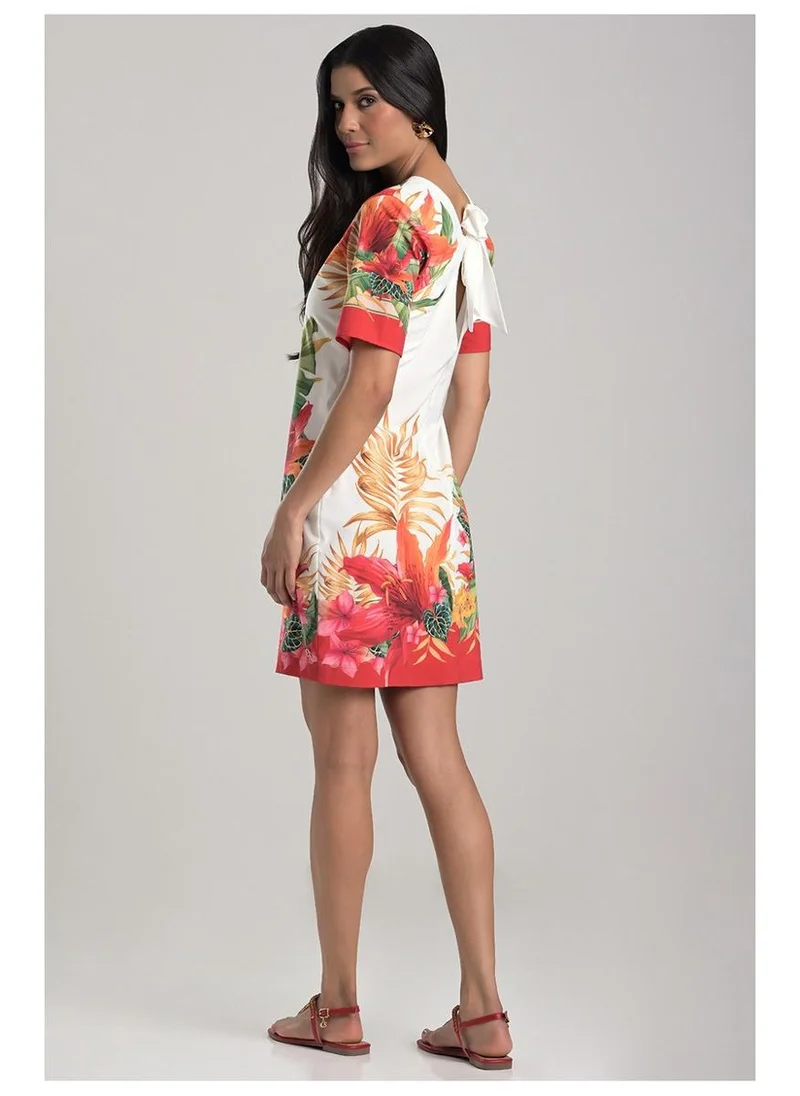 Carmen Steffens  T-Shirt Dress with Printed Tie for Women | Best Price UAE