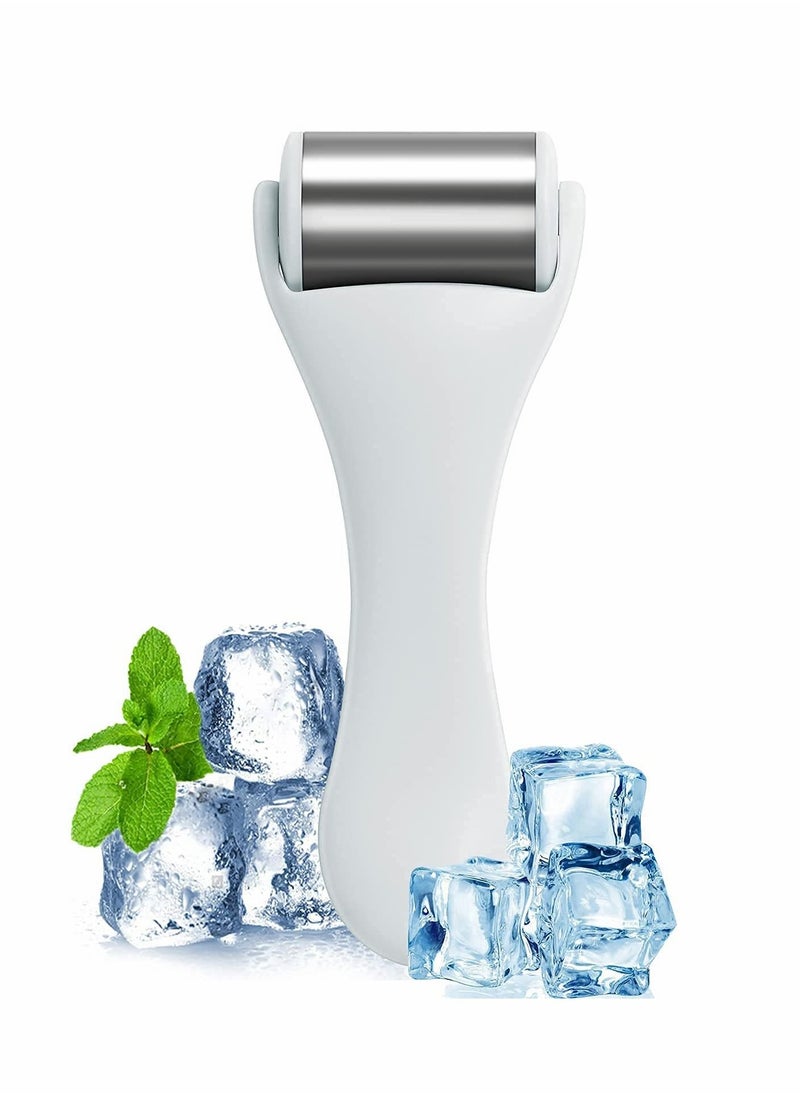 KASTWAVE Ice Roller for Face Stainless Steel Handheld Facial Ice Rollers for Women Face Massager Eye Puffiness Headaches Migraine Relief Reduce Wrinkle Skin Care White  - Image 1