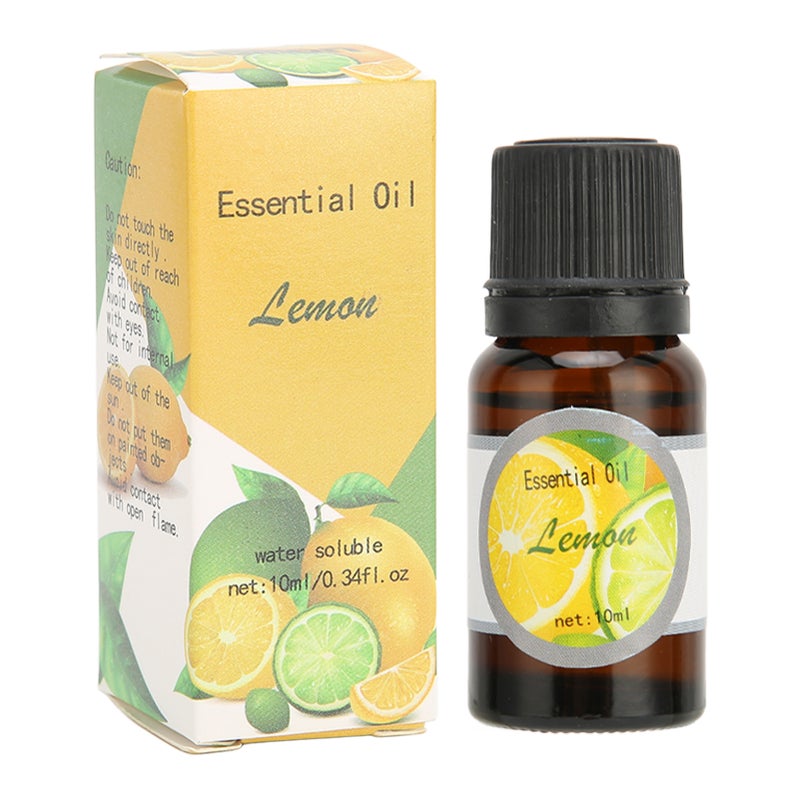 مشتعرات طبيعية متعددة الوظائف لأرومات العطر العضوي - هدية مشتعرات العطر العضوي للعطر المنزلي، ليمون 10مل - Image 1