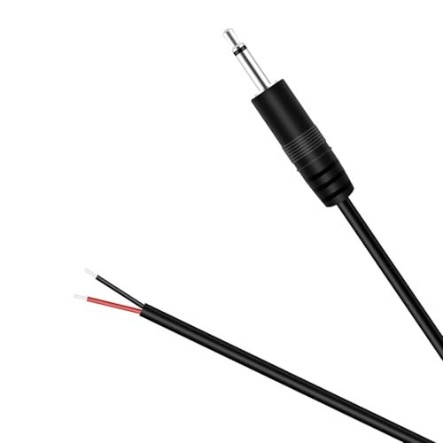 Fancasee 3.5mm 1/8" to Speaker Wire, 2-Pack 6FT TS Mono 3.5mm Male Jack to Bare Wire Pigtail Connector Adapter Repair Audio Cable for Speaker, Trigger Cable - Image 4