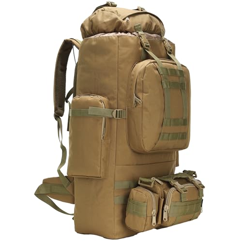 King'sGuard 100L Camping Hiking Backpack Molle Rucksack Military Camping Backpacking Daypack - Image 1