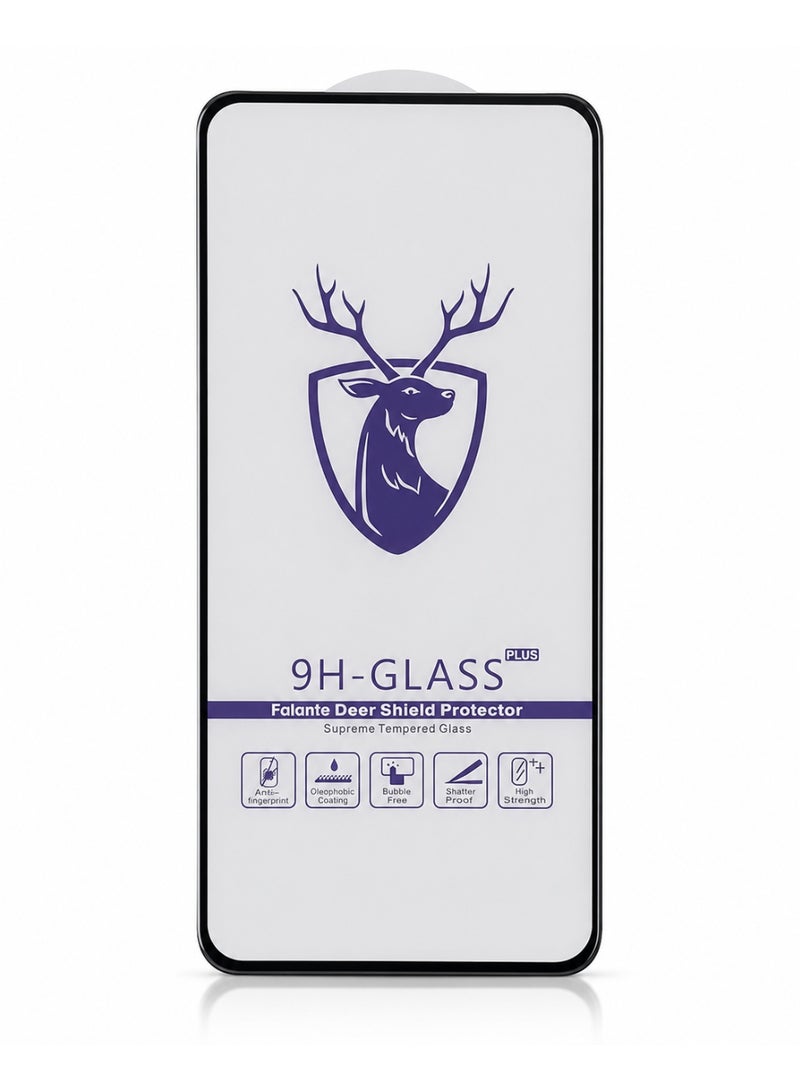 Deer 9H Glass Plus High-Transparency Tempered Glass Screen Protector for OPPO A3X - Full Coverage with Black Frame - Image 2