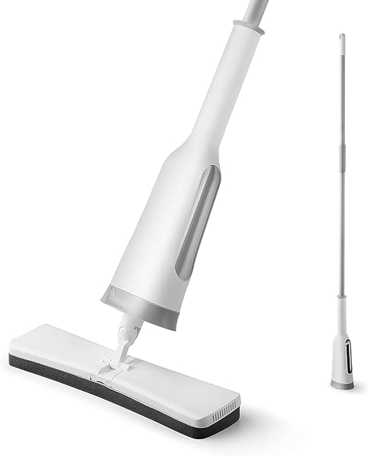 BOTIST Plastic Adjustable Self Squeezing Mop Easily Floor Cleaning Automatic SelfWringing Wet Dry Squeeze Roller Mop Long Handle Bucket Less Mop Sponge Cleaner Pack of 1 - Image 1