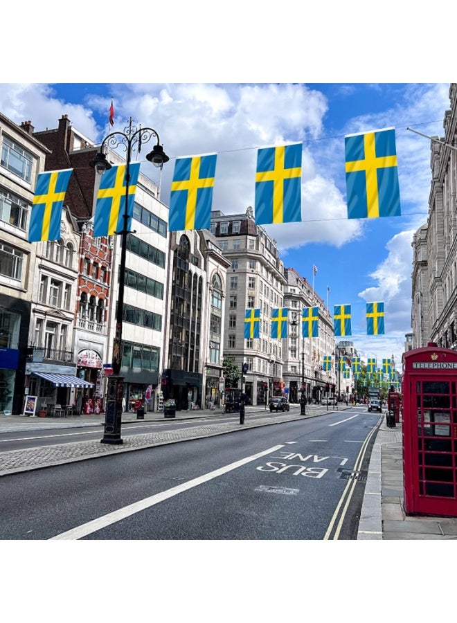 Geneva Sweden Flag 3×5 Ft – Polyester Banner with Grommets for Outdoor & FIFA World Cup 2026 Decor ⚽🇸🇪 - Image 3