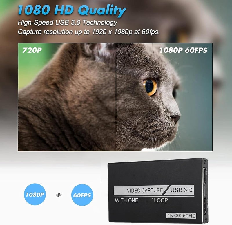 Yoidesu 4K Video Card for Streaming 4K 60Hz to USB 3.0 Game Card with Loop Out 1080P YUY2 RGB24 for Switch OBS - Image 2
