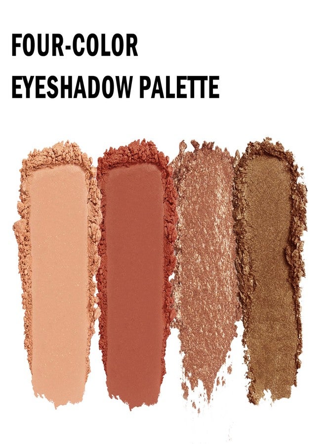 Jutqut 4 Colors Matte & Metallic Shimmer Eyeshadow Palette, Nude Champagne Gold Shimmer Eye Shadow, Velvety Matte Finish, Smooth Pigmented Blendable Creamy Texture, Long-Lasting C# - Image 3