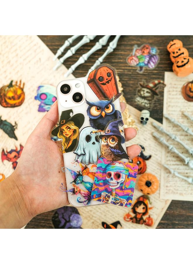 Bluejw Cartoon Little Ghost Black Cat Witch All Saints 50 PET Stickers Holiday Party Graffiti Stickers - Image 2